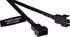 Alphacool 4-Pin PWM Lüfterkabel-Verlängerung 30cm, schwarz (18674)