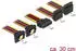 DeLock SATA Strom-Splitter 15-Pin, 30cm (60154)