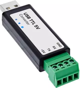 InLine USB zu TTL Konverter 5V, FTDI FT232RNL, USB-A auf 4-polig (33307F)