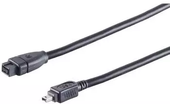 S-Conn FireWire-Kabel IEEE 1394B 9-pol. auf 1394A 4-pol. 1m (77311)