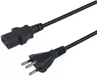 Equip Stromkabel C13 ->T12 Bu/St schwarz PVC - Strom/Netzteil - 5m