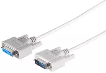 S-Conn Sub-D Kabel 15-polig Stecker-Kupplung vergossen 5m (78047-5)