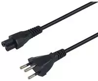 Equip Stromkabel T12 ->C5 Bu/St schwarz PVC - Strom/Netzteil - 5m