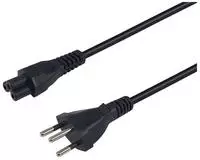Equip Stromkabel T12 ->C5 Bu/St schwarz PVC - Strom/Netzteil - 3m