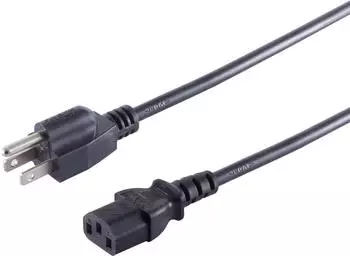 S-Conn USA-Stecker auf Kaltger&auml;tebuchse, schwarz, 1,8m (US60006)