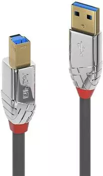 Lindy CROMO USB-Kabel USB-A auf USB-B 3.2 Gen1 5m grau (36664)