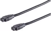 FireWire IEEE 1394B Kabel 9/9-polig St./St. 3,0m schwarz