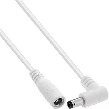 InLine DC-Verl&auml;ngerungskabel Winkelstecker 5,5x2,5mm 2m (26902K)