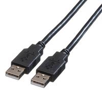 Inline USB 2.0 Kabel, A an A, beige, 2m