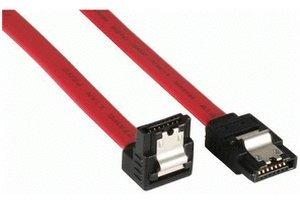 InLine SATA -> SATA abgewinkeltes Anschlusskabel mit Sicherheitslasche, 0.5m (27705V)