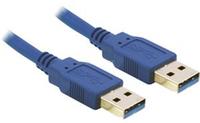 Delock Usb-kabel Usb3.0 Typ A - Typ A St/st 1,00m Blau (82534)