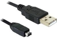 Delock Usb-kabel Usb-mini-b Stecker, Usb-a Stecker 1.50 M 82208