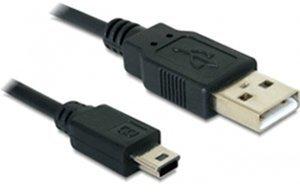 DeLock Kabel USB 2.0-A > USB mini-B 5pin 0,70m St/St (82396)