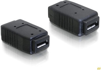 DeLock Adapter USB micro-A+B Buchse zu USB micro-A+B Buchse (65034)