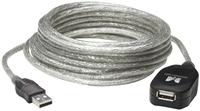 Manhattan USB-Kabel USB 2.0 USB-A Stecker, USB-A Buchse 5.00m Transparent 519779