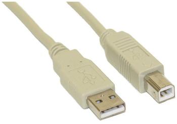 InLine USB 2.0 Kabel A an B beige 3m (34535H)