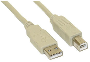 InLine USB 2.0 Kabel A an B beige 2,0m (34518H)