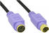 InLine PS/2 Verlängerung, St/Bu 2m PC99, violette Stecker, PREMIUM (13342W)