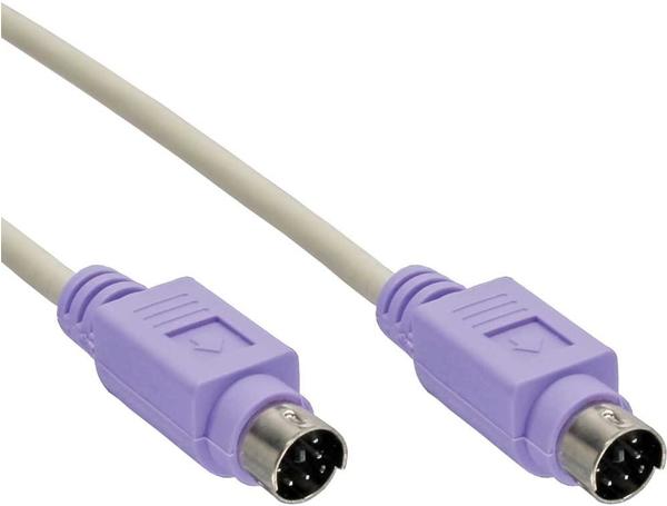 InLine PS/2 Kabel, St/St 2m PC 99 Farbe Violett (13332V)