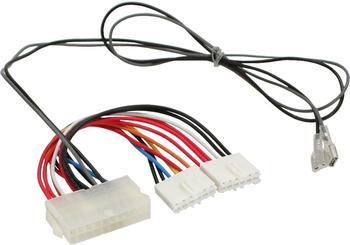 InLine Strom Adapter intern, 20pol ATX-NT zu P8/P9 AT-Mainboard + Schalter, 0,2/0,8m (26641S)