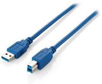 Equip 128293, Equip USB 3.0 A aufB Kabel, M/M, 3.0m , Blue