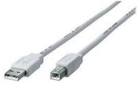 Kabel Usb 2.0 Typ A - B Transparent 1m