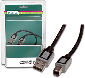 Digitus USB 3.0 Anschlusskabel, A auf B, Premium 5m (DB-272427)