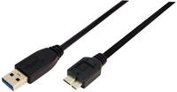 GOOBAY 95027, GOOBAY USB3 A-A-MIC3 SW - USB 5 Gb/s Kabel, A Stecker auf Micro B