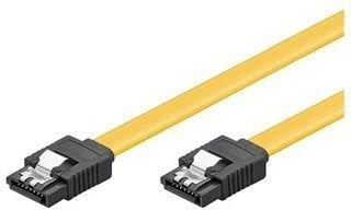 Good Connections SATA 6 Gb/s Anschlusskabel mit Metallclip, 1m, gelb