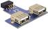 DeLock USB Pin Header Buchse > 2 x USB 2.0 Buchse - oben (41824)