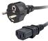 C2G Universal Power Cord - Stromkabel - IEC 320 EN 60320 C13 (W) - NEMA 5-15 (M) - 2 m - geformt (88543)