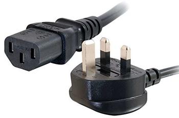 C2G Universal Power Cord - Stromkabel - IEC 320 EN 60320 C13 (W) - NEMA 5-15 (M) - 1 m - geformt (88512)