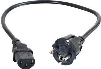 C2G Universal Power Cord - Stromkabel - IEC 320 EN 60320 C13 (W) - NEMA 5-15 (M) - 10 m - geformt (88547)
