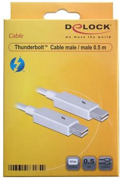 DeLock Kabel Thunderbolt Stecker / Stecker 0,5 m weiß (83165)