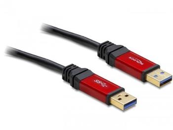 DeLock Kabel USB 3.0-A Stecker / Stecker 2 m Premium (82745)