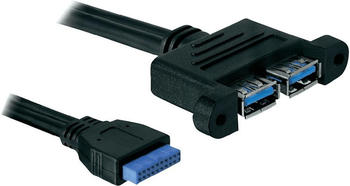 DeLock Kabel USB 3.0 Pin Header Buchse > 2 x USB 3.0-A Buchse (82941)