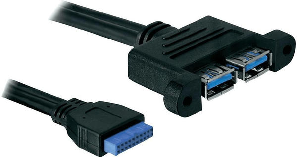 DeLock Kabel USB 3.0 Pin Header Buchse > 2 x USB 3.0-A Buchse (82941)