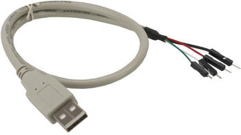 InLine USB 2.0 Adapterkabel, Stecker A auf Pfostenanschluss, 0,4m (33440A)