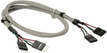 InLine USB 2.0 Verlängerung, intern, 2x 4pol Pfostenstecker auf Pfostenbuchse, 0,6m (33440J)