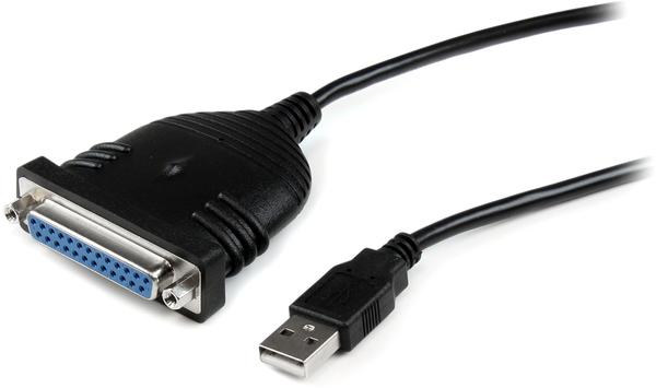 StarTech USB auf Parallel Adapter Kabel 1,8m - Centronics DB25 / IEEE1284 Druckerkabel