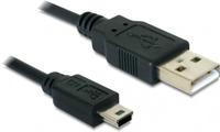 USB Kabel Delock A -> Mini-B St/St 1.00m sw