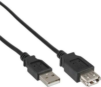 InLine USB 2.0 Verlängerung, Stecker / Buchse, Typ A, schwarz, 3m (34603B)