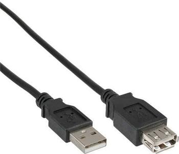InLine USB 2.0 Verl&auml;ngerung, Stecker / Buchse, Typ A, schwarz, 3m (34603B)