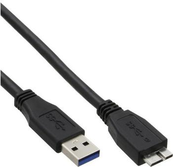 InLine USB 3.0 Kabel, A an Micro B, schwarz, 1,5m (35415)