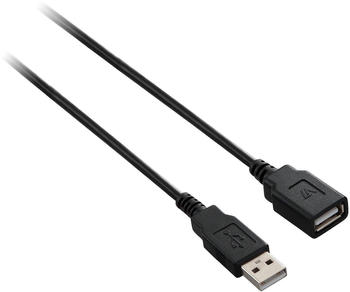 V7 USB 2.0 Verlängerungskabel USB A zu A (m/w) schwarz 5m (V7E2USB2EXT-05M)