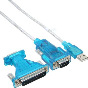 InLine USB zu Seriell Adapterkabel, USB Stecker A an 9pol Stecker, 1,8m (33396)
