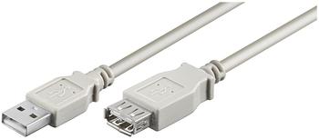 Mcab USB 2.0 Kabelverlängerung - A auf A - St / Bu - grau - 5m (7000985)