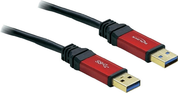DeLock Kabel USB 3.0-A Stecker / Stecker 1 m Premium (82744)