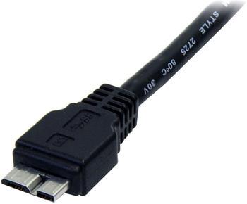 StarTech 0,5m USB 3.0 A auf Micro B Kabel - St/St - Schwarz