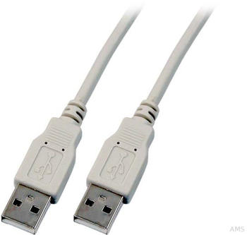 EFB Elektronik USB2.0 Anschlusskabel A-A St-St 5,0m grau (K5253.5)